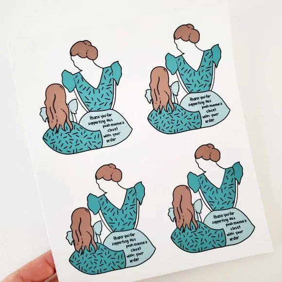 LB071 Mini Me Reseller Helper Poshmark Sticker Sheets [Price Firm] - Picture 5 of 8